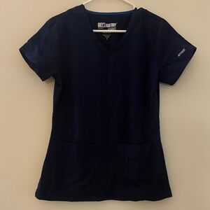 Grey's Anatomy Women's Navy Blue scrub set.